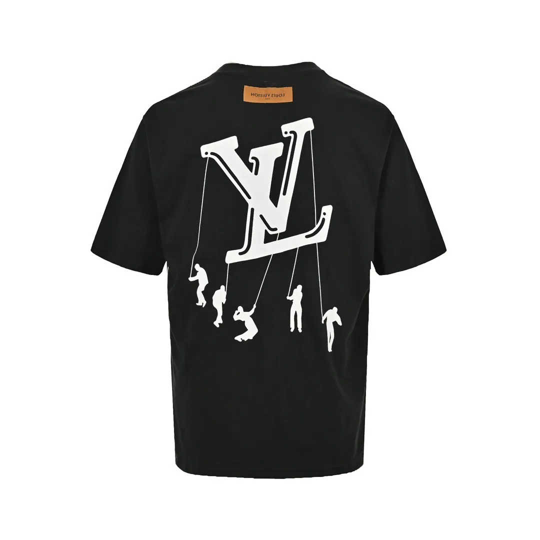 Louis Vuitton/Louis Vuitton 21ss paratrooper print short sleeves
